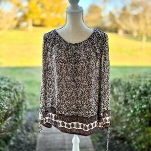 Lucky Brand || Katrina Peasant Blouse LIKE NEW